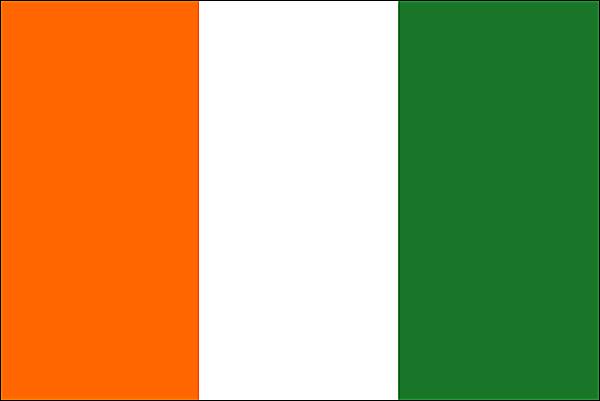 drapeau de la côte d'ivoir